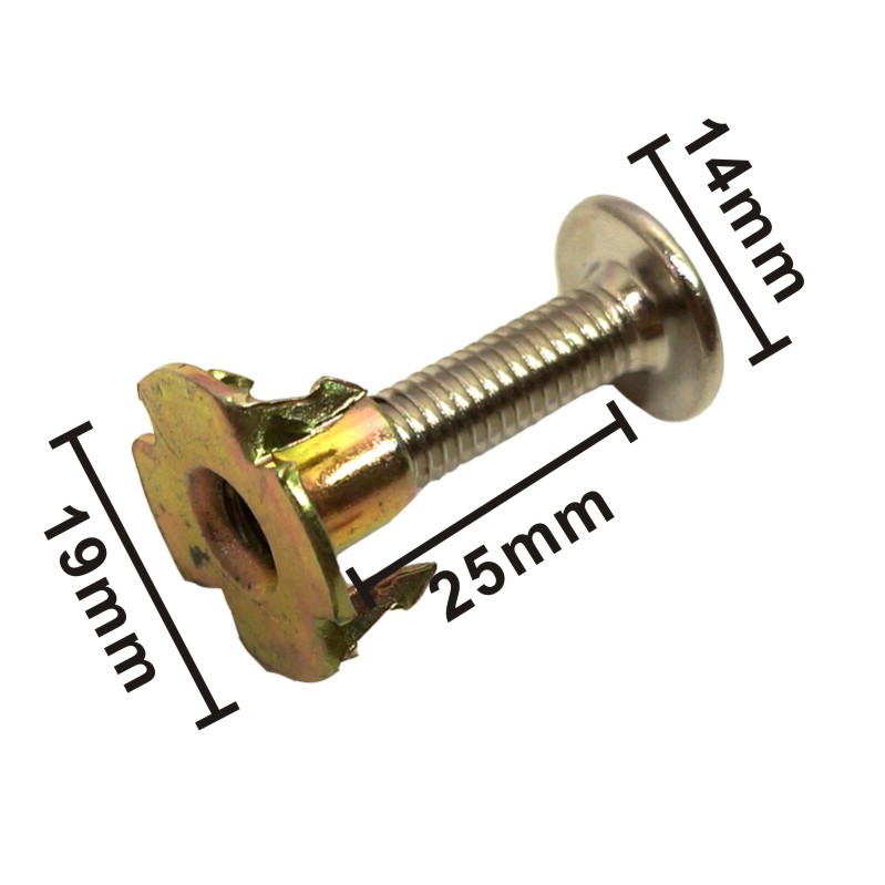 가시너트 볼트셋 지름 6mm 연결가능최대폭 -25mm 2