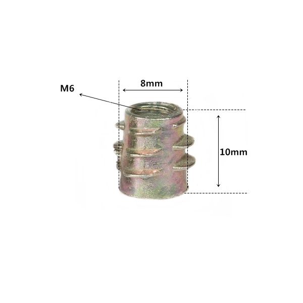 번데기 너트 M6 길이 10mm  2