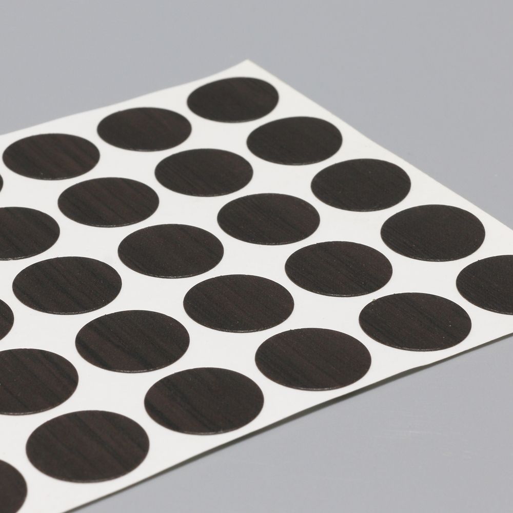 블랙 코팅합판용 나사못머리 스티커(지름:15mm) 2