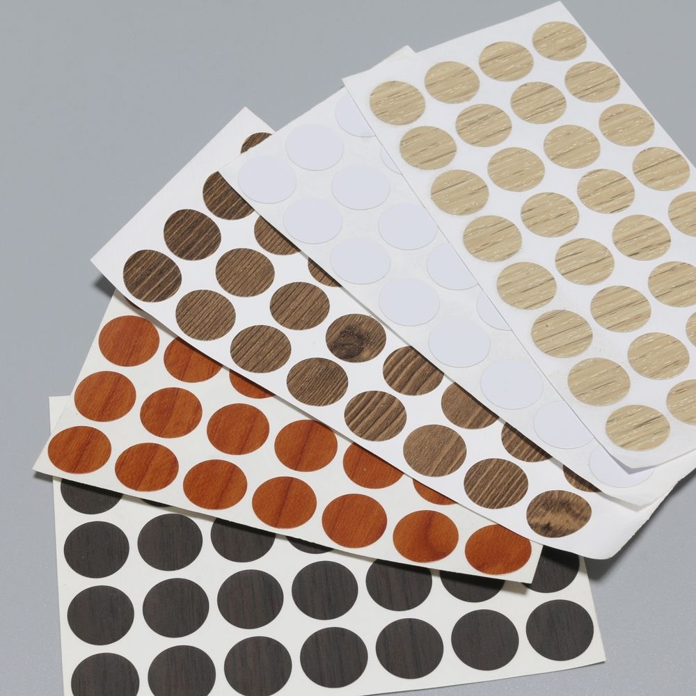 블랙 코팅합판용 나사못머리 스티커(지름:15mm) 3