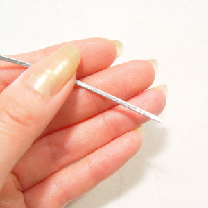 목걸이끈 은색 2mm(이중접기) 3