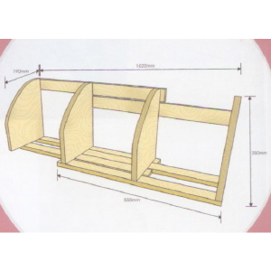 마술 책꽂이 1020x190x250mm  10인용 2