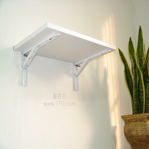 UV고광택 코팅합판 접이식 선반 18mm 백색 2