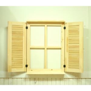 주문형 프로방스 창문 재료 원목(두께 24+18MM) 4