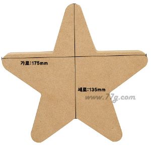 포크아트 별(대) mdf 화이트 두께(15mm) 3