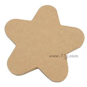 포크아트 둥근별(대) mdf화이트 두께(15mm) 2