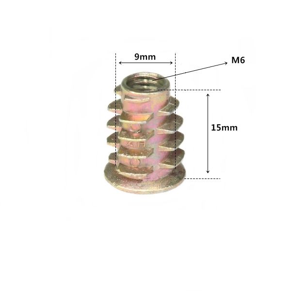 번데기 너트 M6 길이 15mm(턱있음) 2
