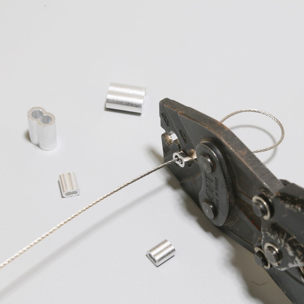 와이어 로프 페럴 압착체결 고정 부속 4.5mm 3