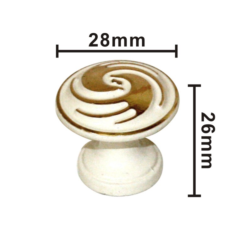 (NO,8820.1구)공작 상아색 손잡이1구 2