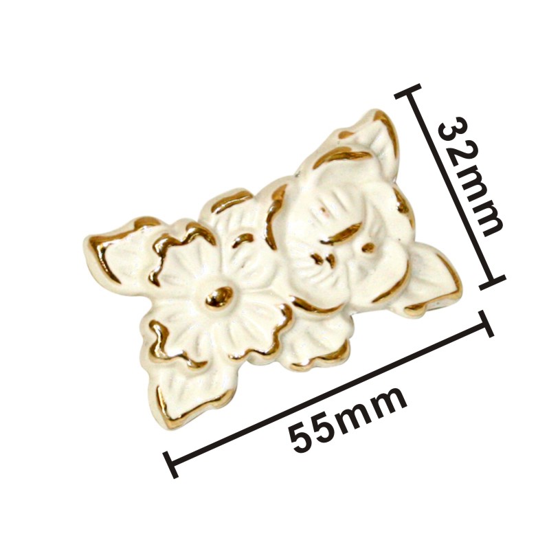 (NO.8960) 하얀장미 손잡이 2