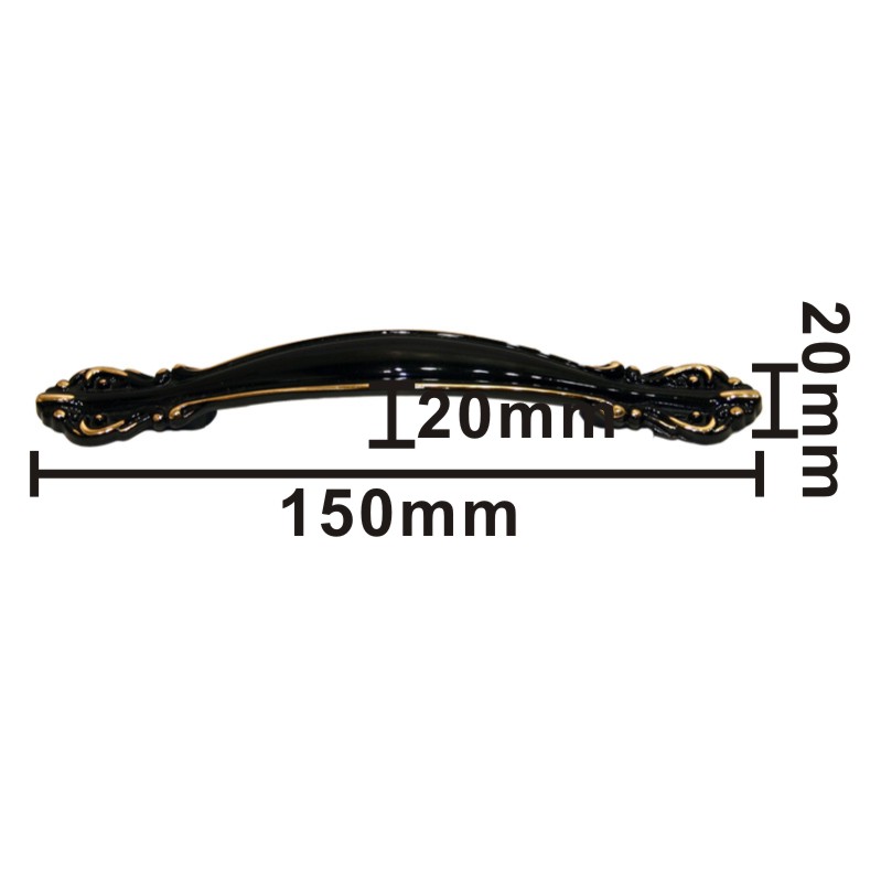 (NO,8819_1,96mm) 로얄 블랙 손잡이 2