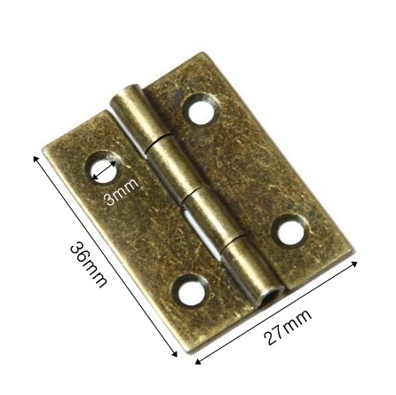 엔틱 브론즈 올드경첩 27mmX36mm 두께 1mm 2