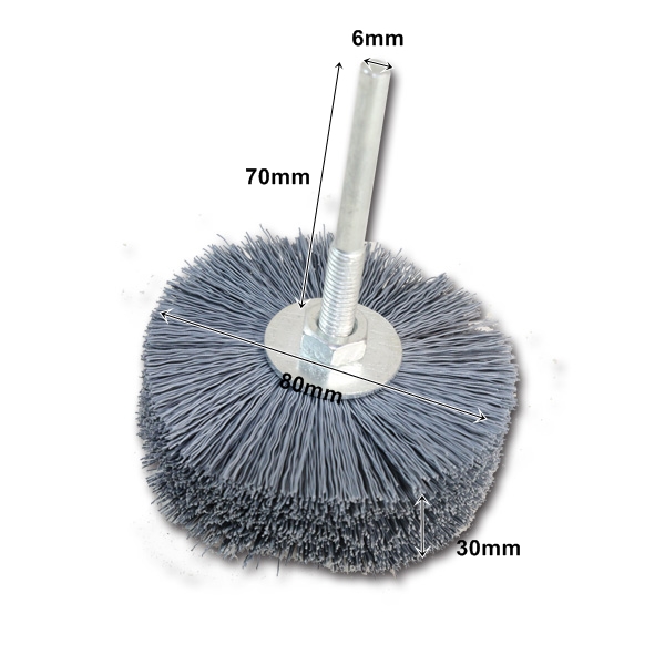 조각 곡면 홈 가공용 소프트 샌딩 브러쉬 사포 600방 2