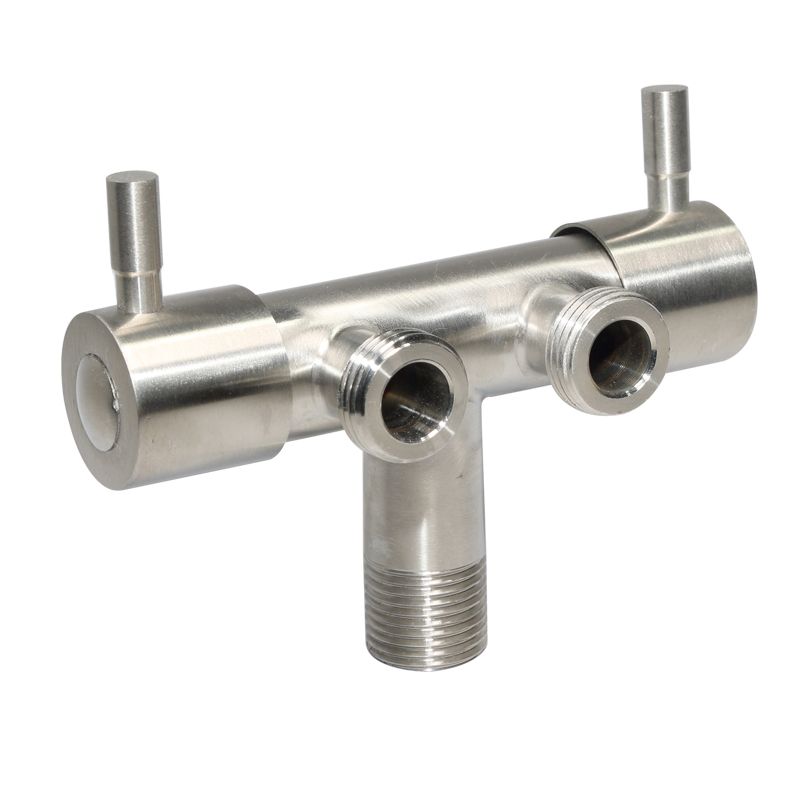 싱크대 욕실 세면기 양변기 수도관 스텐 앵글밸브 2구 4