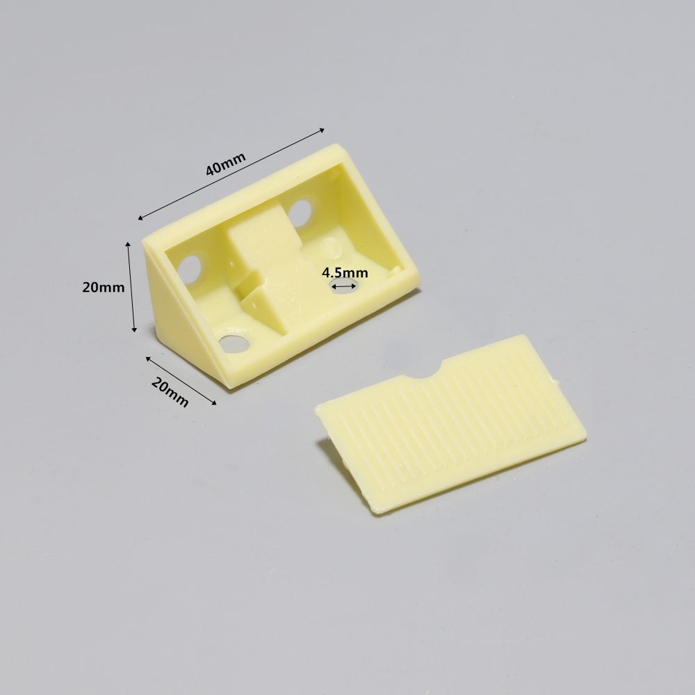 플라스틱 코너 꺽쇠 (아이보리) 3