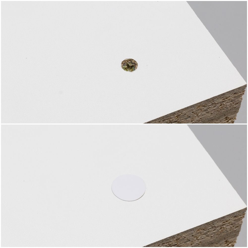 코팅합판용 나사홀 가림 스티커 (체리) 3