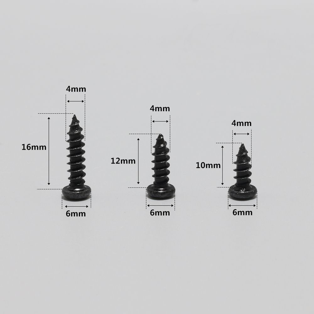블랙 둥근머리 피스 4x16mm (20개) 2