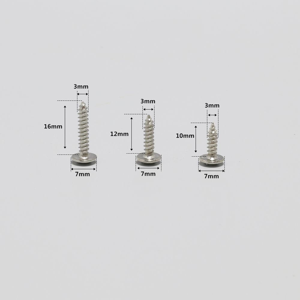 실버 와샤형 둥근머리피스 3x12mm(20개) 2