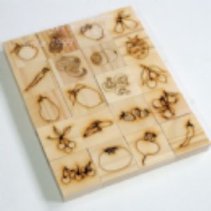 교육용 원목 블럭 과일 채소