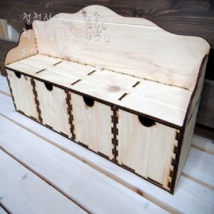 버닝아트 주방 4단 수납함