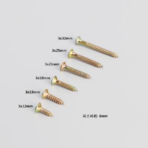나무피스(나사못) 3X12~32mm(20개)
