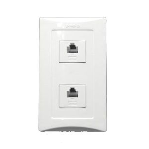 RJ-45 랜선용 매입 콘센트(8핀2구)