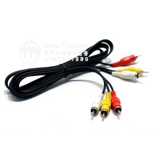 비디오연결잭 3구 3:3 1m