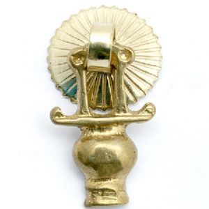 엔틱 고가구 금장 램프 115 (순동) 21X36mm