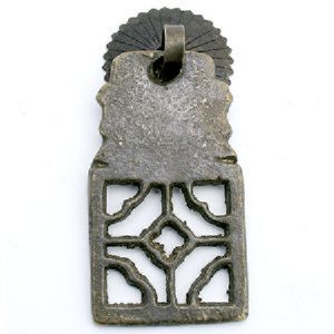 엔틱 고가구 사각 클로버 103 (순동) 34X63mm