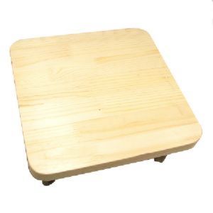 맞춤형 이동식 원목의자(저소음 고무바퀴부착)