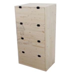 베이직 4단 원목장