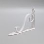 인테리어 까치발 입체 S형 백색 155x110mm