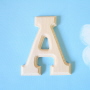 원목(150x150x14mm) 알파벳 이니셜(initial) 영문 대문자 A