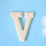 원목(150x150x14mm) 알파벳 이니셜(initial) 영문 대문자 V
