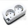 둥근형 노출 접지 콘센트 2구 220V